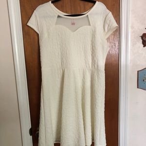 No boundaries white skater dress. Never been worn